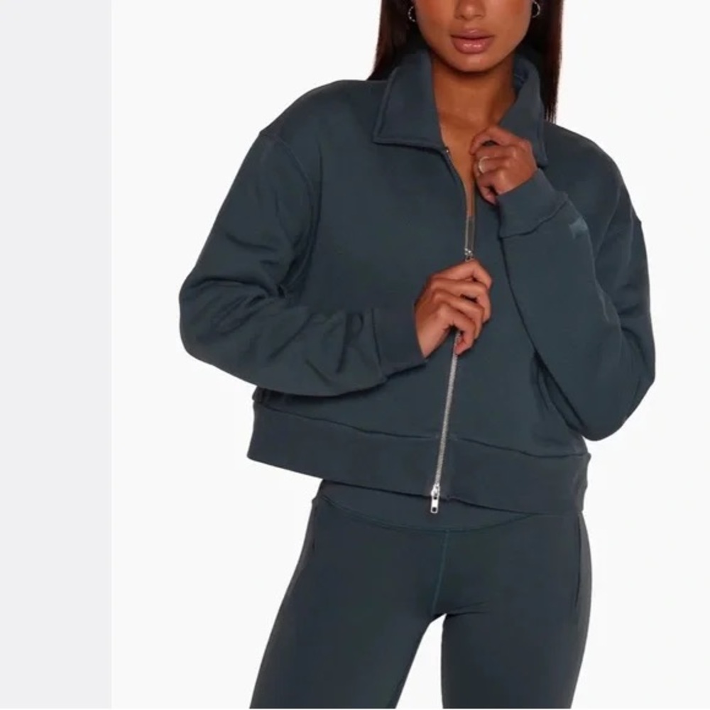 Set Active Collared Zip Up
